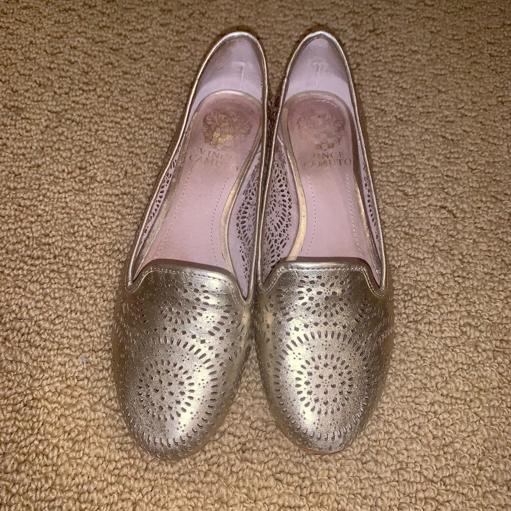 Champagne Gold Vince Camuto Flats Loafer